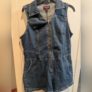 Rock & Roll Cowgirl Denim Top with Pink Logo